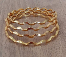 Load image into Gallery viewer, Latest Beautiful Copper Gold Plated Bangles