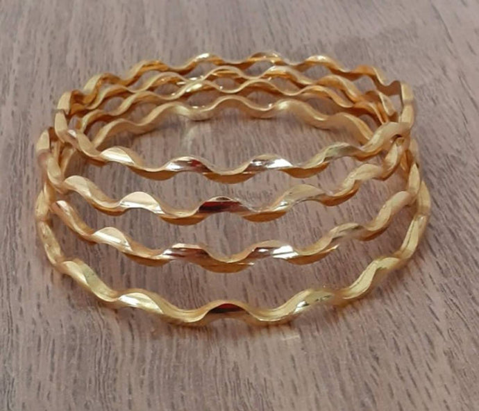 Latest Beautiful Copper Gold Plated Bangles