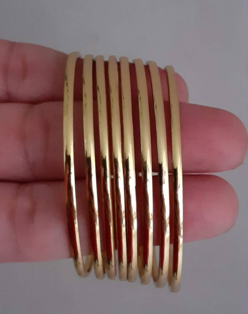 Latest Beautiful Copper Gold Plated Bangles