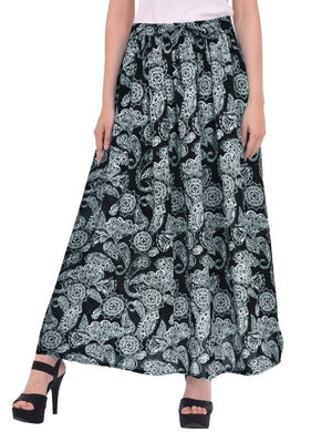 Women's Rayon Printed Ethnic Skirt