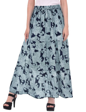 Women's Cotton Printed Ethnic Skirt