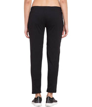 Load image into Gallery viewer, Black Cotton Trackpant For Women Stylish |Slim Fit Yoga Pants For Women