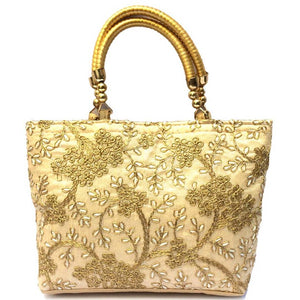 Women's Silk Embroidery Work Handbag