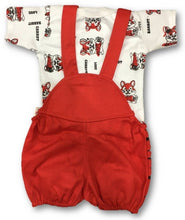 Load image into Gallery viewer, Toddler Choice Baby Girl Baby Boys Red Dungaree Set for Kids