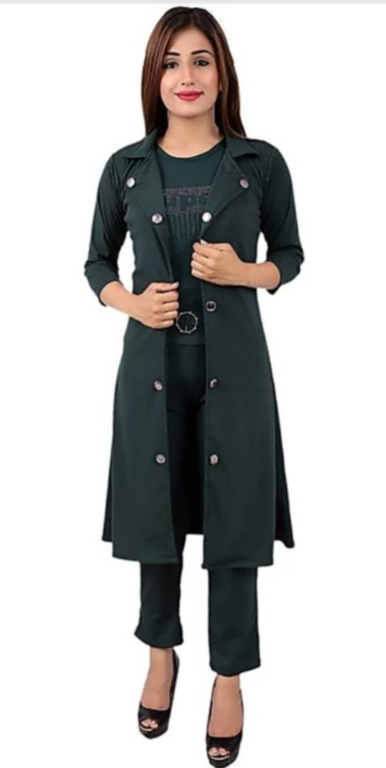 exclusively Imported Stretchable fabric 3 Pc set,Super Top Pant and Shrug.