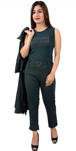 exclusively Imported Stretchable fabric 3 Pc set,Super Top Pant and Shrug.