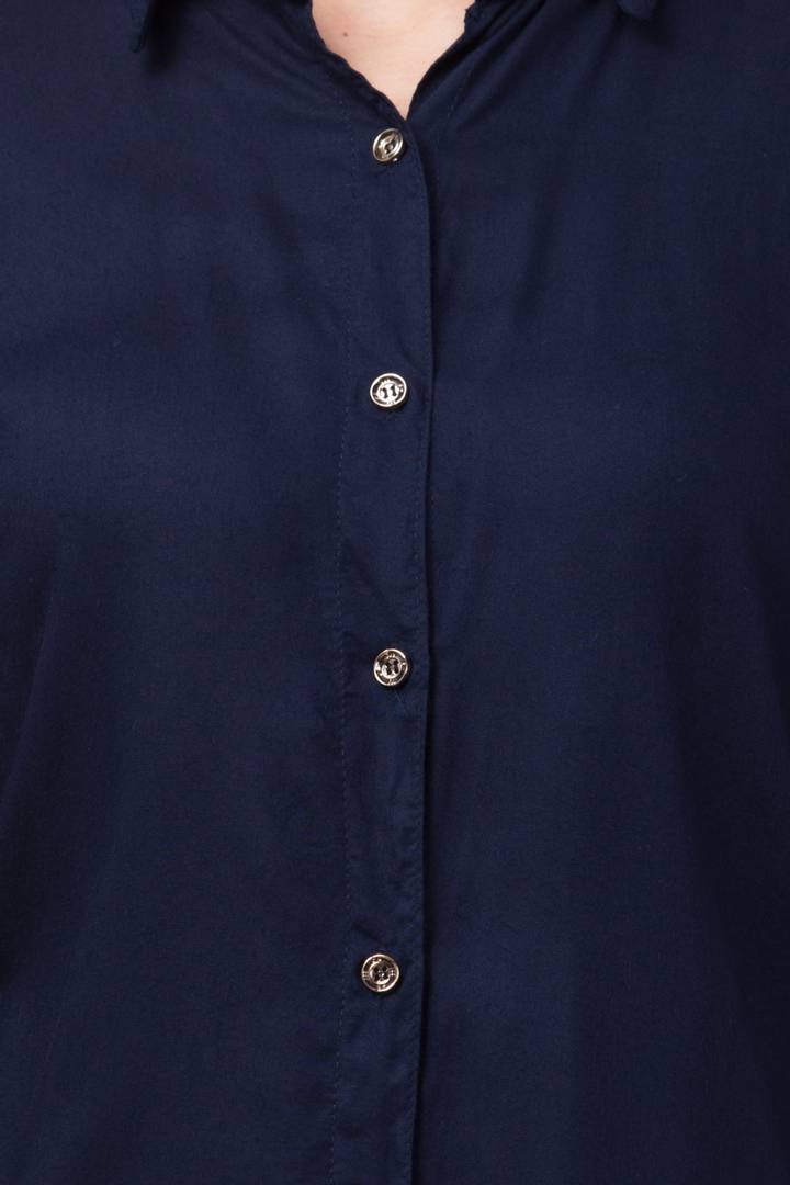 Stylish Cotton Blend Regular Fit Solid Spread Collar Casual Shirt