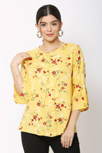 Load image into Gallery viewer, Women Casual Yellow Top