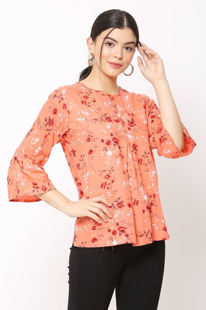 Women Casual Peach Top