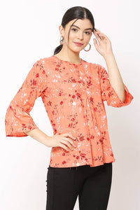 Women Casual Peach Top