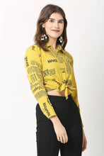 Load image into Gallery viewer, Women Cotton Blend Printed Crop Top