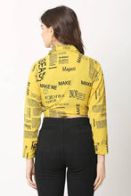 Load image into Gallery viewer, Women Cotton Blend Printed Crop Top