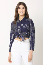 Load image into Gallery viewer, Women Cotton Blend Printed Crop Top