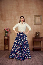 Load image into Gallery viewer, Designer Party Wear Top And Skirt Set