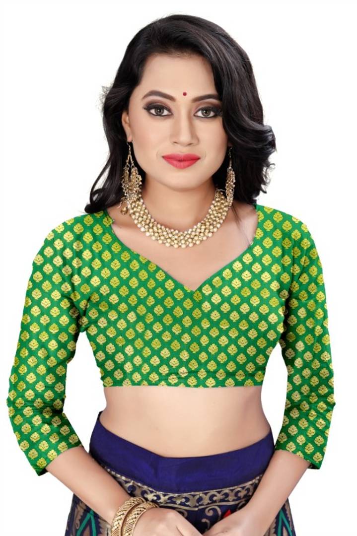 Latest Attractive Cotton Blend Semi Stitched Lehenga Choli