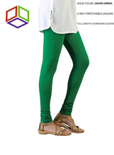 Load image into Gallery viewer, Stylish 4 Way Lycra Green Solid Legging For Women