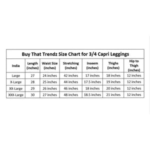Befli Womens Skinny Fit 3/4 Capris Leggings Combo Pack of 2 Maroon Turquoise