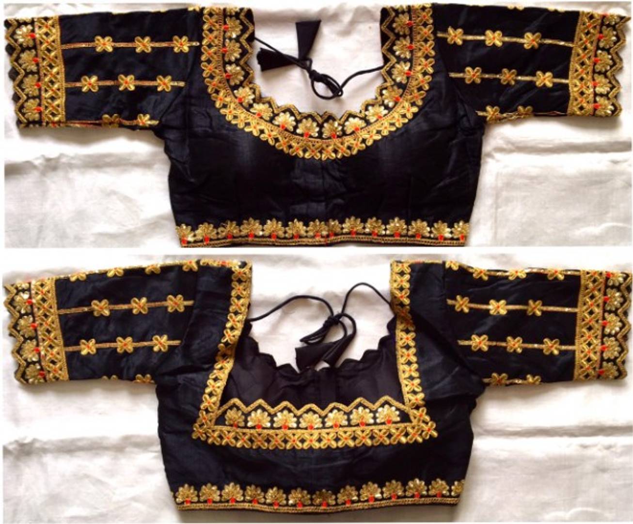 Latest Beautiful Silk Blend Zari Stitched Blouse