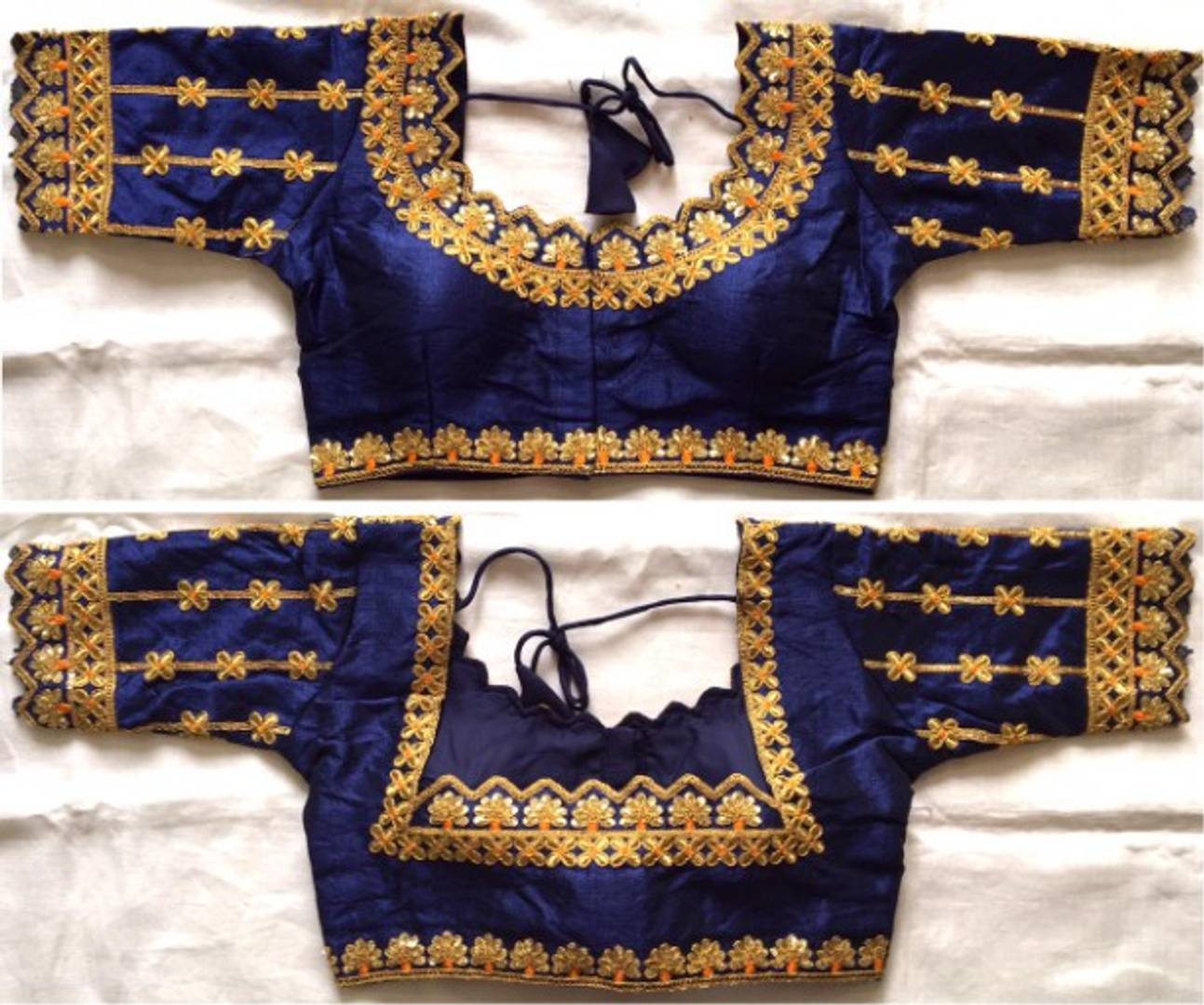 Latest Beautiful Silk Blend Zari Stitched Blouse