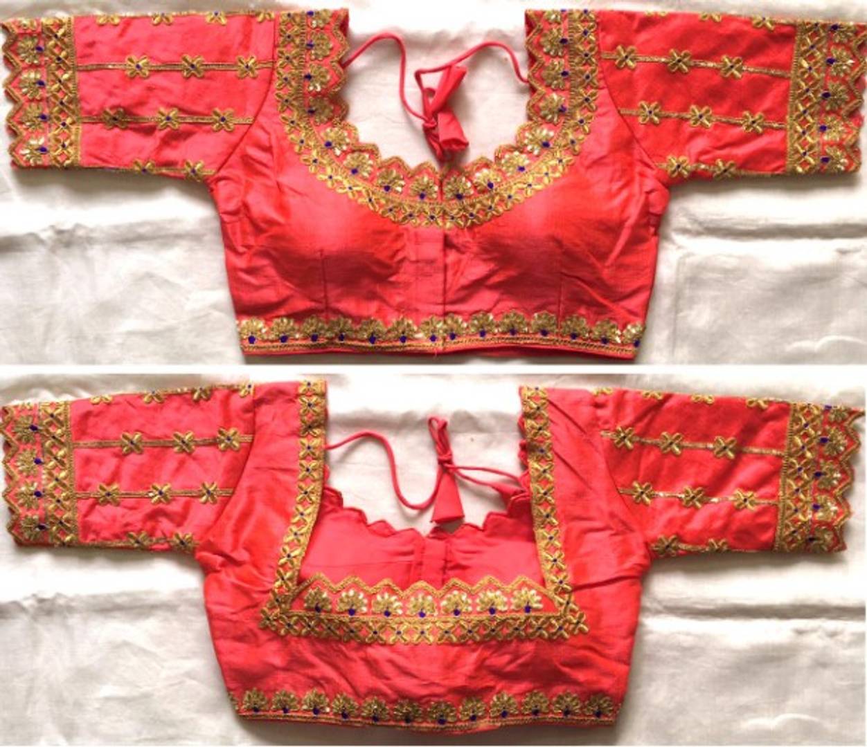 Latest Beautiful Silk Blend Zari Stitched Blouse