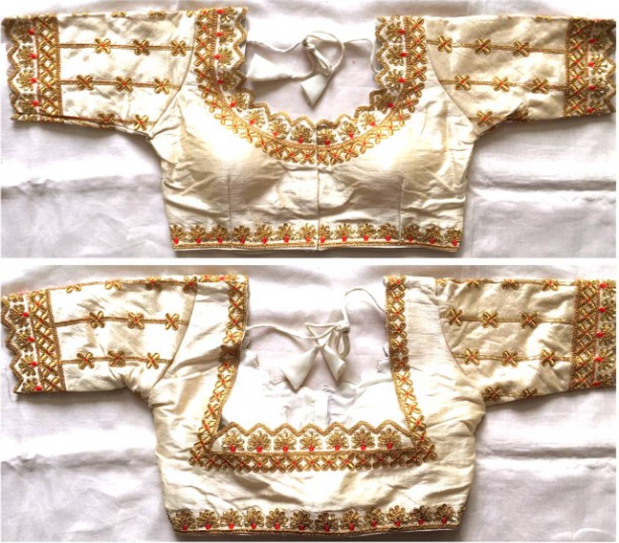 Latest Beautiful Silk Blend Zari Stitched Blouse