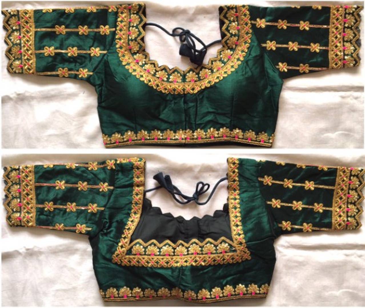 Latest Beautiful Silk Blend Zari Stitched Blouse