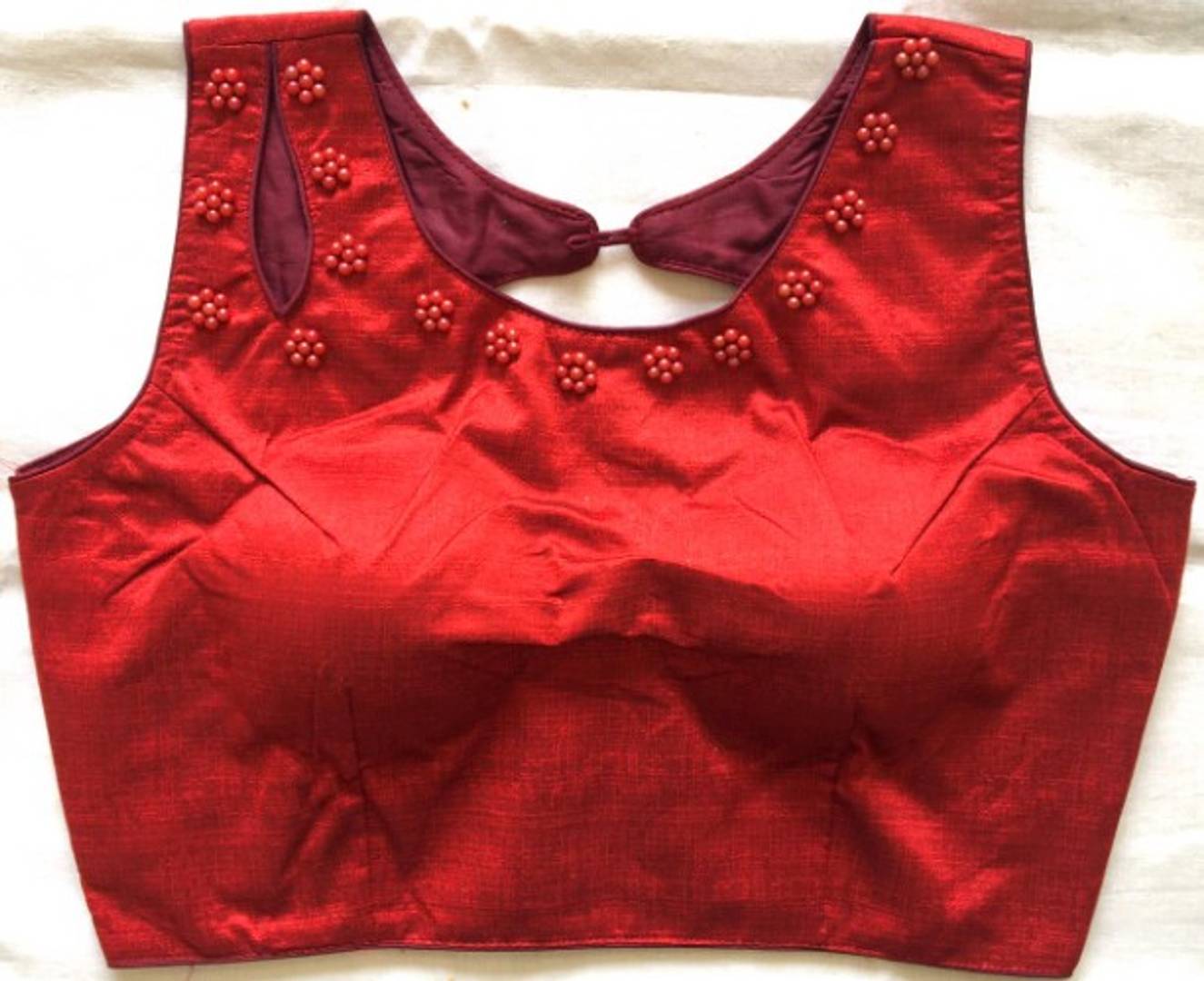 Latest Beautiful Silk Blend Stitched Blouse