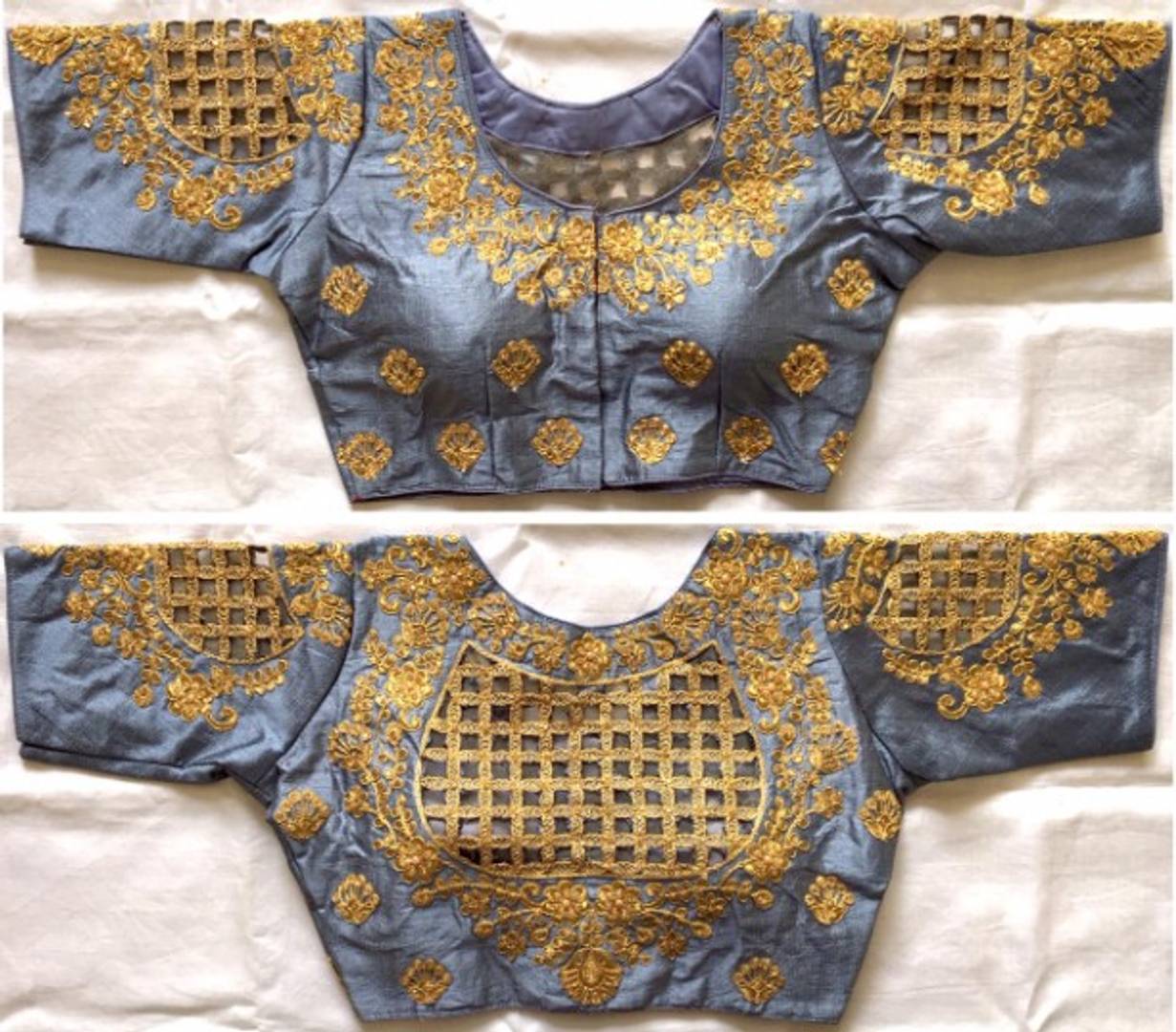 Latest Beautiful Silk Blend Stitched Blouse