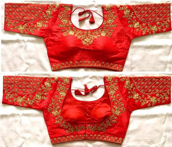 Latest Beautiful Silk Stitched Blouse for Women