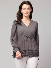 Load image into Gallery viewer, Stylish Fashionable V Neck Women Tops &amp; Tunic Cape Long  sleeve