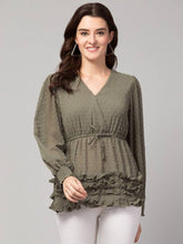 Load image into Gallery viewer, Stylish Fashionable V Neck Women Tops &amp; Tunic Cape Long  sleeve