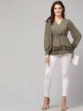 Load image into Gallery viewer, Stylish Fashionable V Neck Women Tops &amp; Tunic Cape Long  sleeve