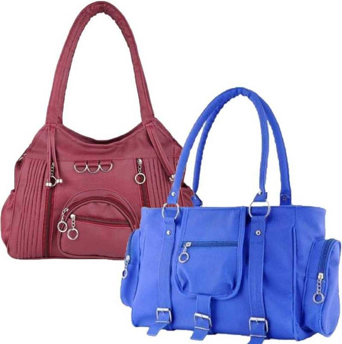Trendy Attractive PU Handbag for Women || Combo of 2 ||