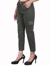 Load image into Gallery viewer, Fashionable Women&#39;s Cargo Jogger Pant