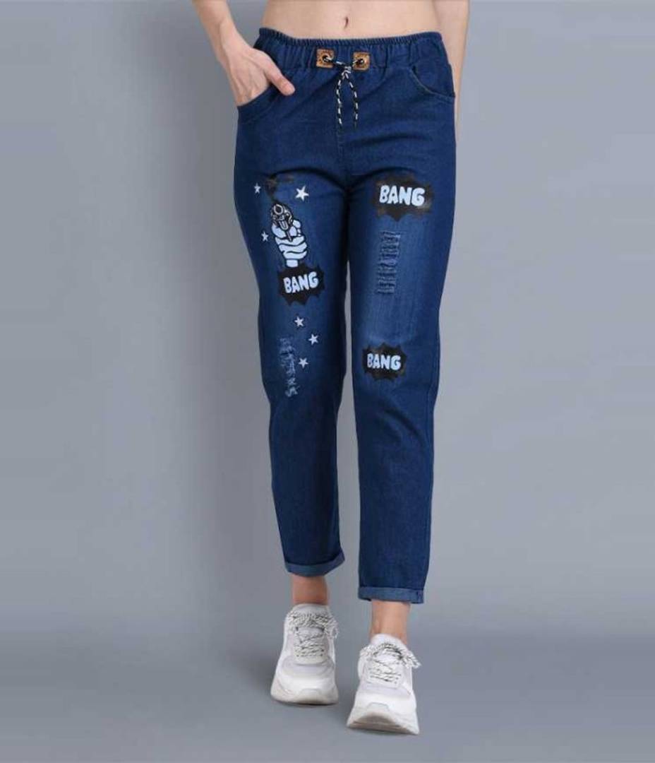 TRENDY STYLE WOMEN JEANS JOGGERS