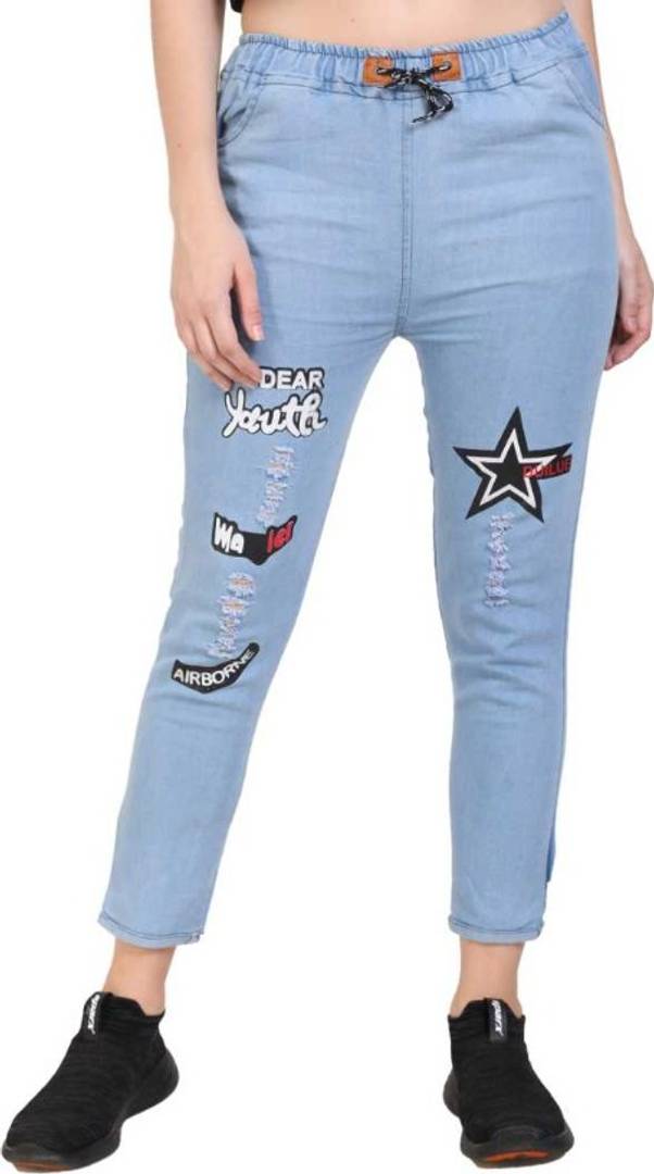 TRENDY STYLE WOMEN JEANS JOGGERS