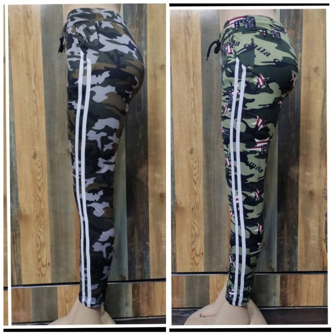 women's camouflage  jegging combo of 2