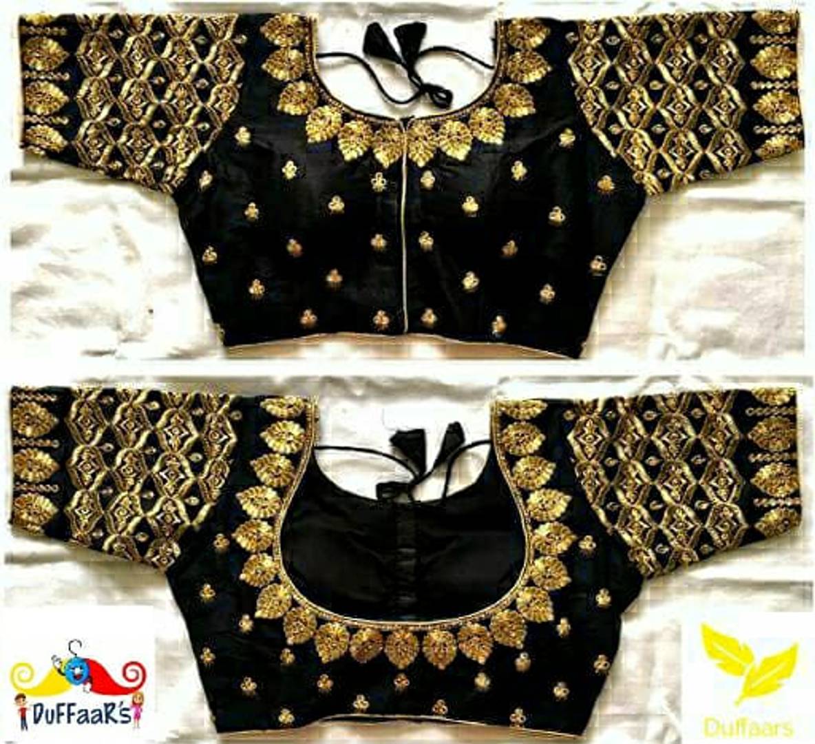 Women's Phantom Silk Embroidered Stitched Blouse