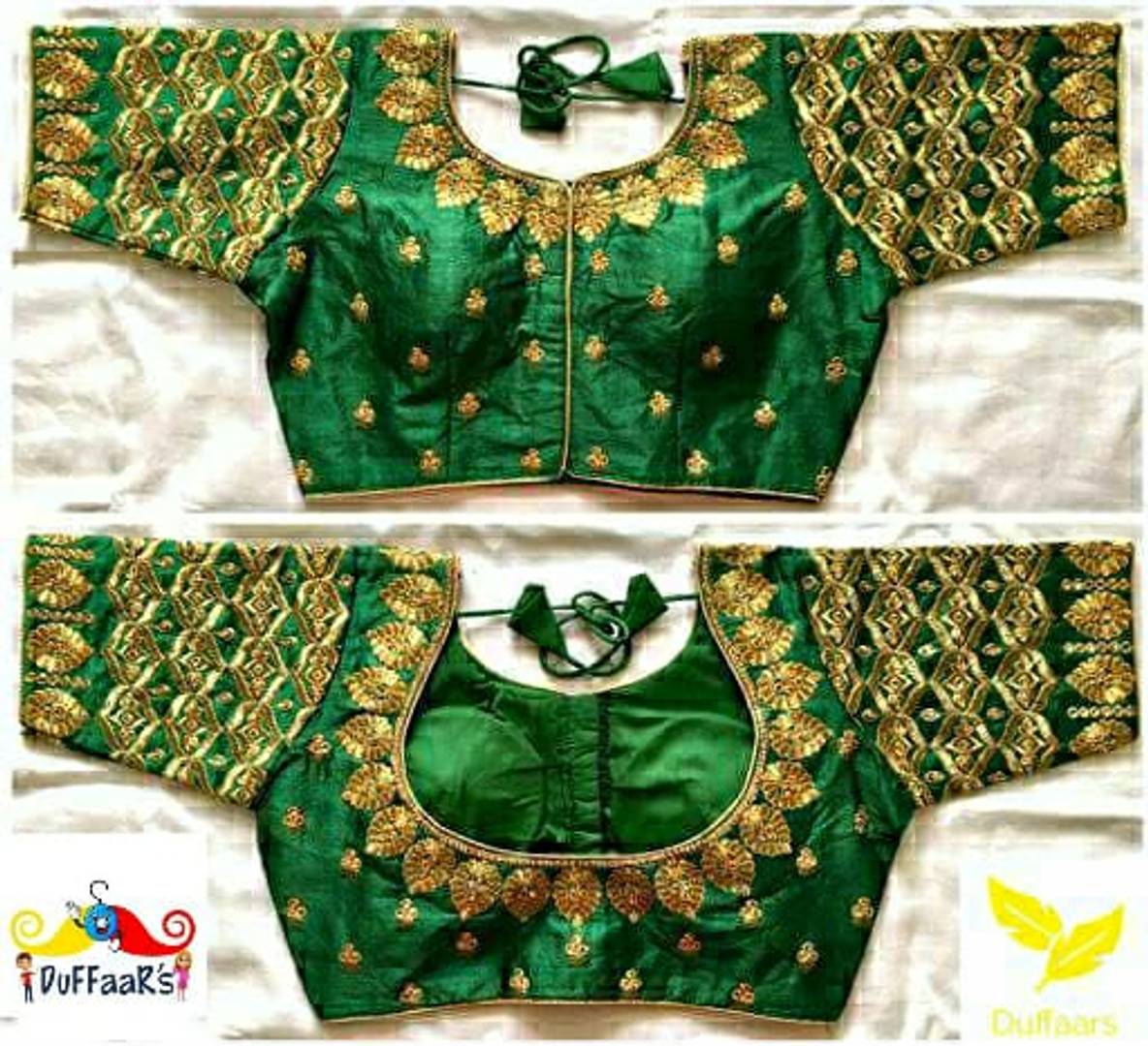 Women's Phantom Silk Embroidered Stitched Blouse