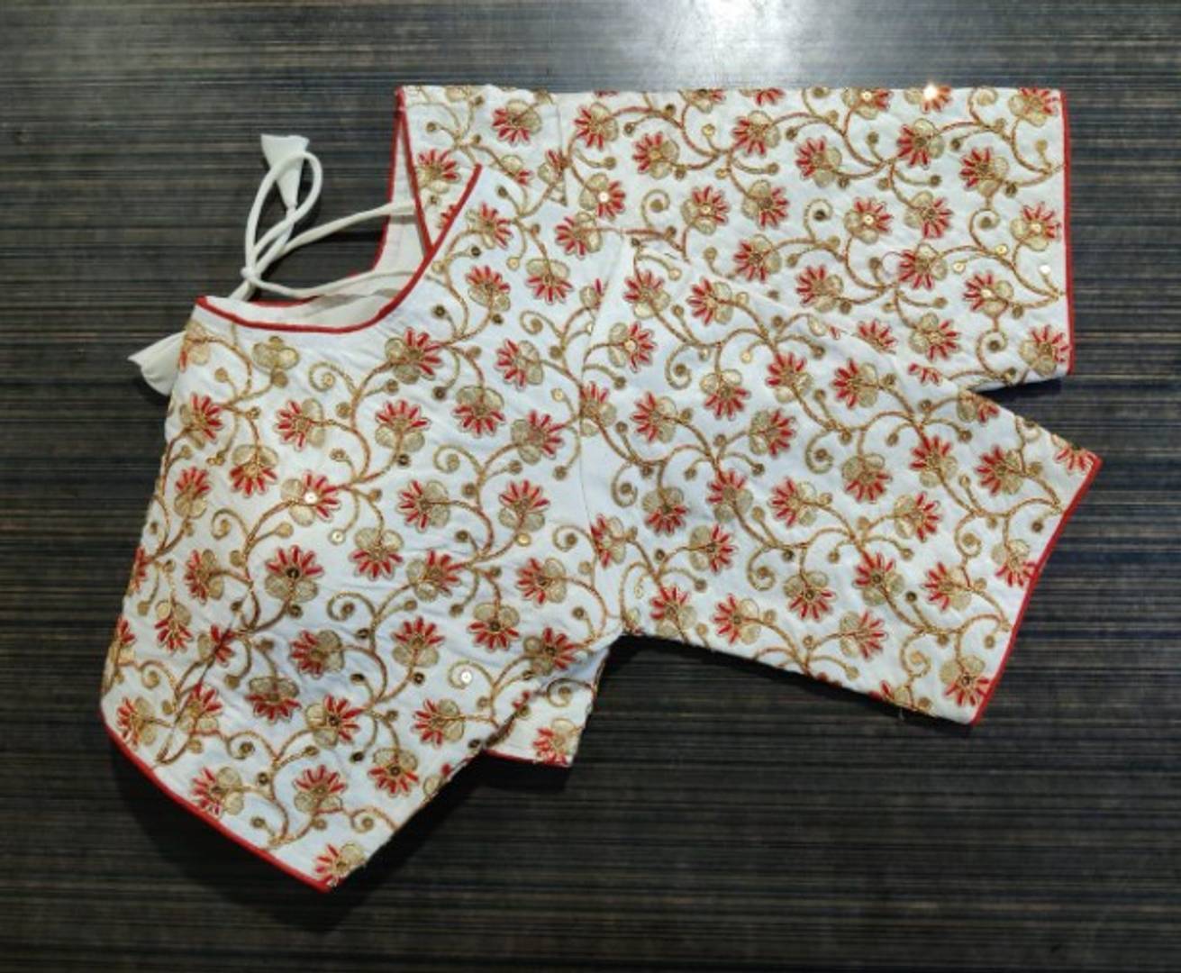 Stylish Phantom Silk Embroidered Stitched Blouse