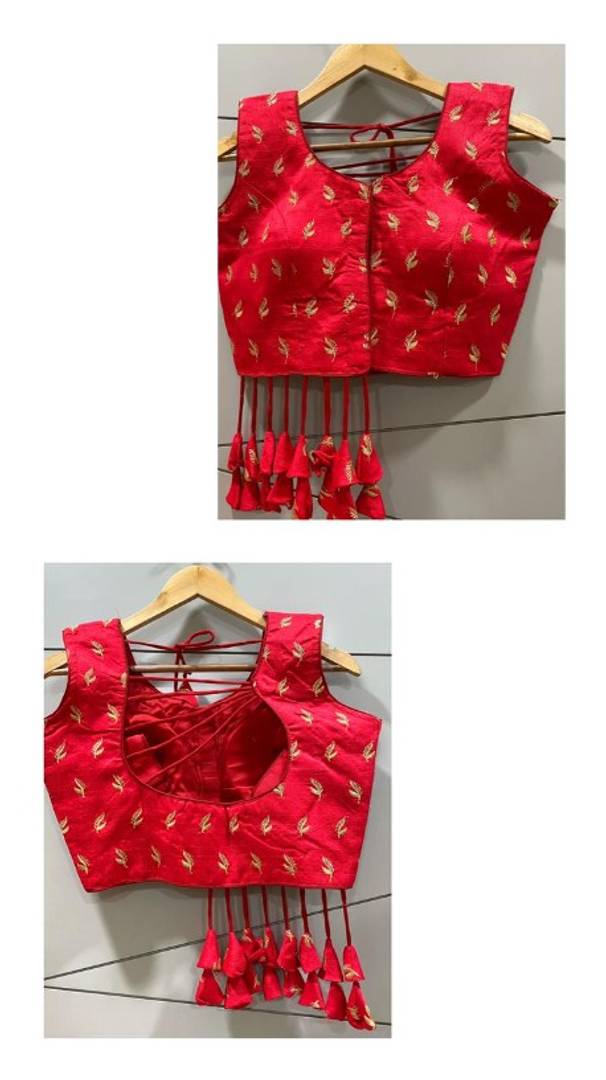 Phantom Silk Embroidered Stitched Blouse