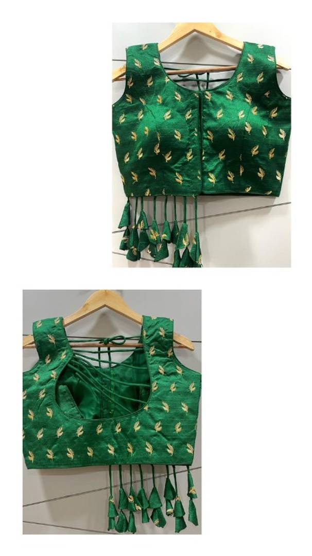 Phantom Silk Embroidered Stitched Blouse