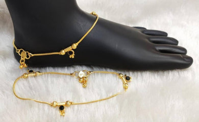 Alloy Gold Plated Anklets for Women