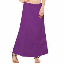 Load image into Gallery viewer, Women’s Cotton Petticoat with Interlock Thread Stitching (Free Size, Purple)