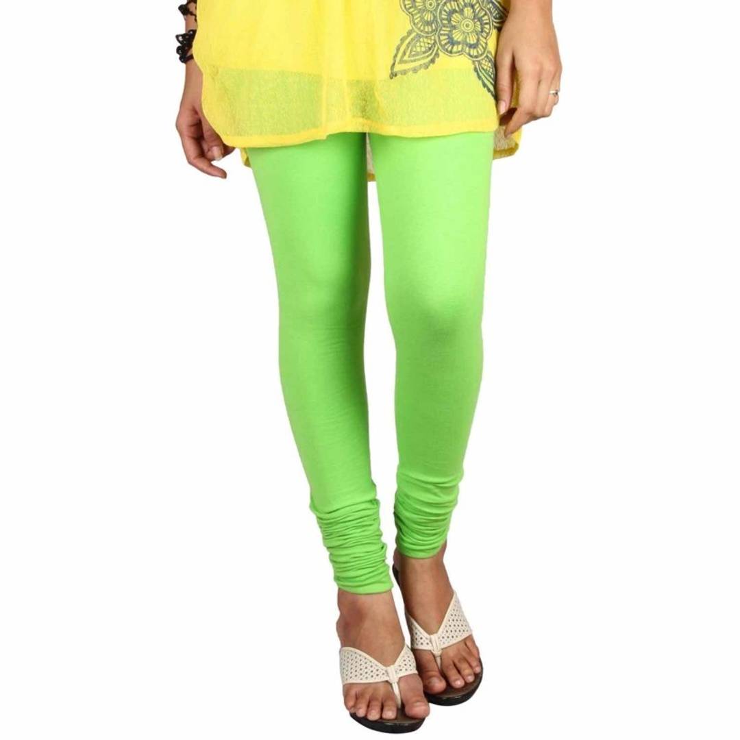 Solid Plain Churidaar Cotton Leggings