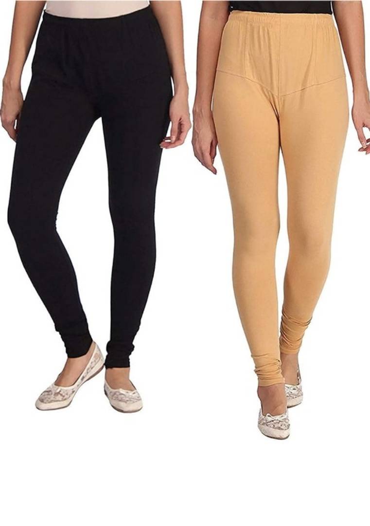 MODERN COMBO OF LEGGINGS 1 BLACK , 1 SKIN