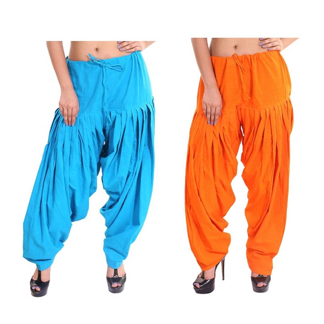 WOMEN COTTON SEMI PATIALA (pack of -2)