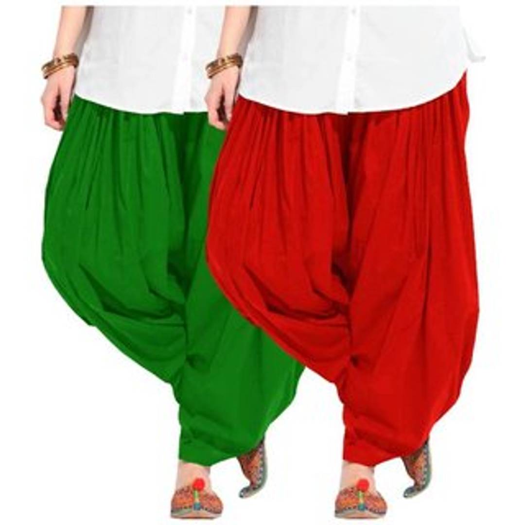 WOMEN COTTON SEMI PATIALA (pack of -2)