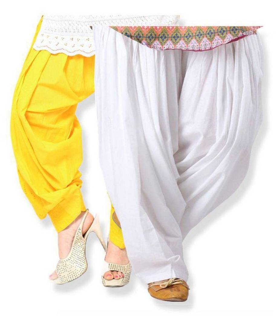 Women Cotton Semi Patiala (Pack of -2)