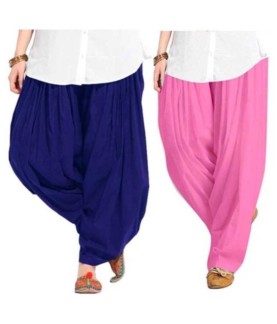 Women Cotton Semi Patiala (Pack of -2)